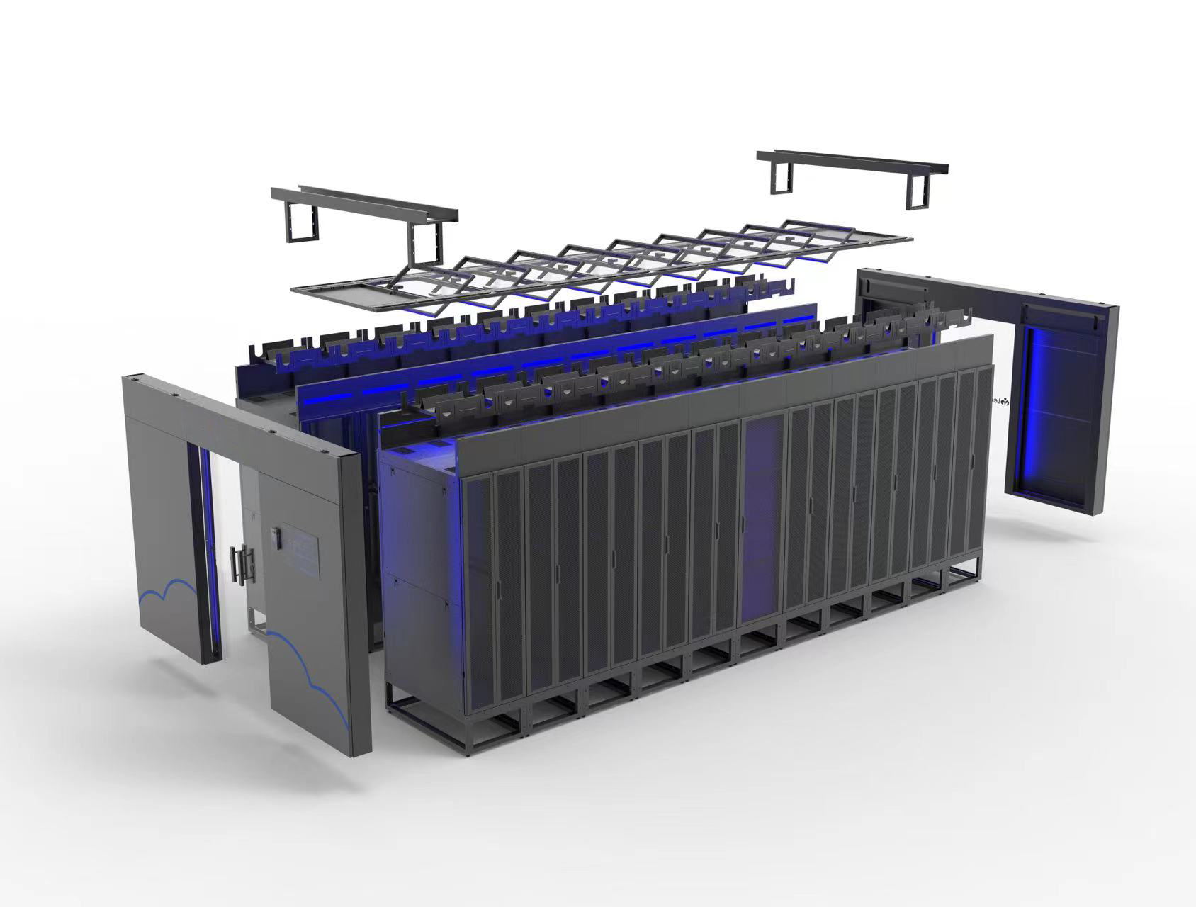 模块化数据中心双通道